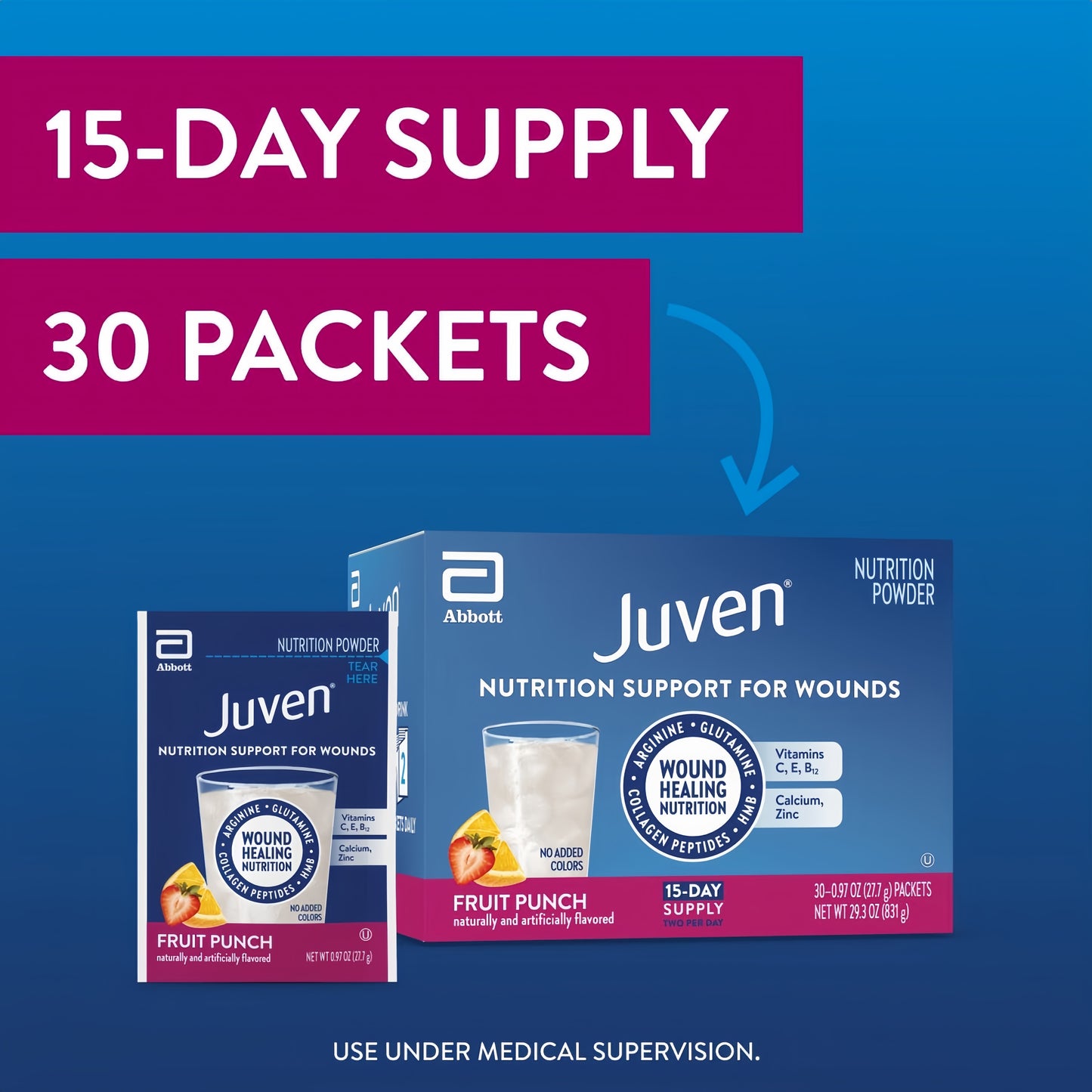 Juven® Fruit Punch Therapeutic Nutrition Powder